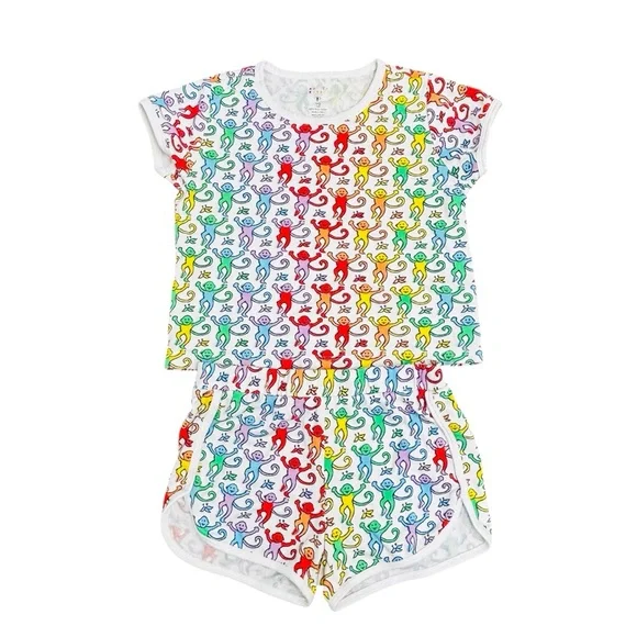 Roller Rabbit Kids Disco Monkey Playa Play Set Rainbow - Picture 3 of 14